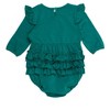 RuffleButts Baby Toddler Girls Long Sleeve Flutter Bubble Romper - 2 of 4