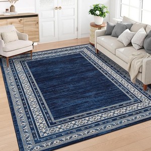 Acekool 5x7 Washable Rug – Modern Non-Slip Carpet for Living Room & Bedroom, Ultra-Thin Indoor Floor Mat - 1 of 4