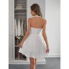 Coolmee Women's Summer Dress Sleeveless Halter Neck Sundress Backless A Line Flowy Short Mini Beach Dress - 4 of 4