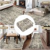 Area Rugs, Machine Washable Large Boho Rugs, Soft Non-Slip Indoor Vintage Distressed Print Lightweight Low Pile Carpet - 4 of 4