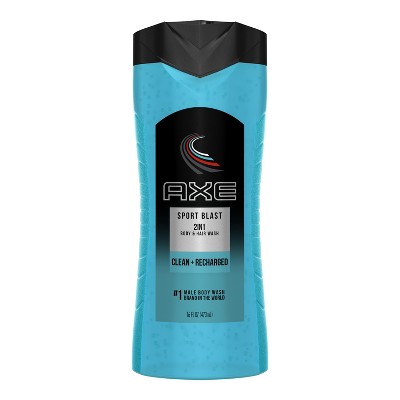 AXE Sport Blast Clean + Recharged 2-in-1 Body Wash Soap + Shampoo - 16 fl oz