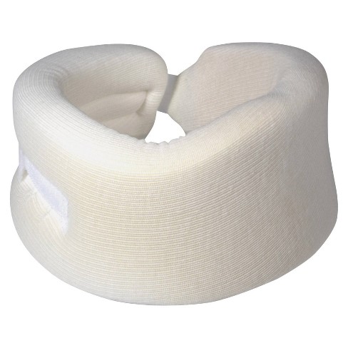 DMI Soft Foam Cervical Collar Neck Support,Adjustable, Comfortable, Hand  Washable, Medium, White