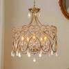 Rennnsan Avintiq 20" W 5 -Light Dimmable Classic Drum Shaded Chandelier in Gold - 4 of 4