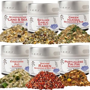 Global Foodie Favorites | World-Spanning 6 Pack Collection | Authentic Gourmet Seasonings and Spice Blends | Gustus Vitae - 1 of 4