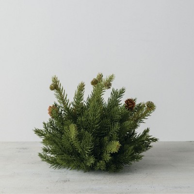 Sullivans Artificial White Spruce 1/2 Orb 8"H Green