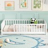 Whisen Twin Size Montessori Floor Platform Bed with Built-in Book Storage Rack on Headboard - 2 of 4