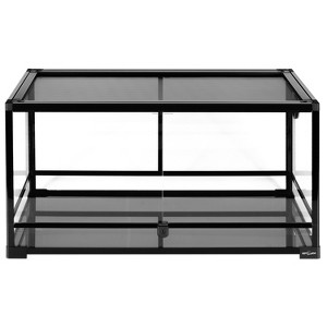 REPTI ZOO 40 Gallon Reptile Glass Terrarium, Double Hinge Door with Screen Ventilation Reptile Terrarium 36" x 18" x 18" - 1 of 4