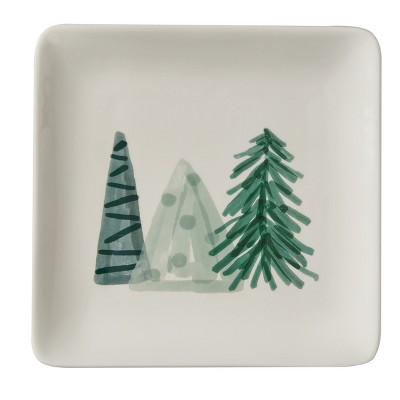 Split P Handpainted Holiday Salad Plate Set - Off-White