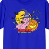 Courage the Cowardly Dog Halloween Pumpkin Adult Royal Blue Short Sleeve Tee - 2 of 2