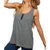 Women's STRIPE SNAP TOP TANK TOP - Haptics - 2 of 4