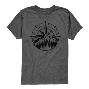 Boys' - Instant Message - Compass Nature Scene Short Sleeve Graphic T-Shirt - 1 of 4