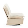TIRAMISUBEST Detachable White Single 360 Swivel Rocking Rocker: Comfortable Seating for Living Room & Bedroom, Swivel Sofa Chair & Lounge - 4 of 4