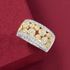 Ross-Simons 1.06 ct. t.w. CZ Open-Space Bubble Ring in 2-Tone Sterling Silver - 4 of 4