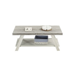 NicBex Modern Rectangle Wood Coffee Table Set of 3 with Open Storage Shelf for Living Room and Bedroom - 1 of 4