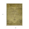 Gold Brown And Wheat Oriental Washable Indoor Outdoor Area Rug - 3 of 4