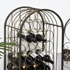 Resenkos Garden Arch Plant Support Trellis,45 Bottle Wrought Iron Wine Rack Jail with Lock - Antique Bronze - 2 of 4