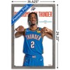 Trends International NBA Oklahoma City Thunder - Shai Gilgeous-Alexander 23 Framed Wall Poster Prints - 3 of 4
