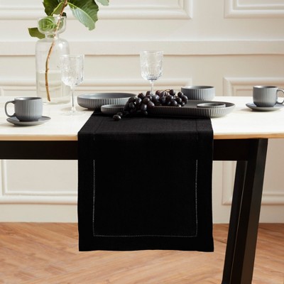 Solino Home Linen Hemstitch Table Runner | Sonoma