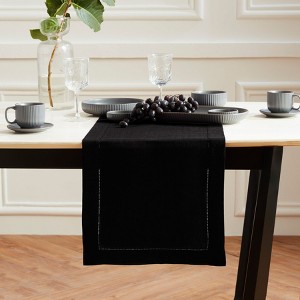 Solino Home Linen Hemstitch Table Runner | Sonoma - 1 of 4