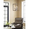 Progress Lighting Turnbury 4-Light Pendant, Galvanized, Nautical Coastal, Wood Frame, Hand-Painted Metal - 3 of 4