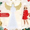 Costway 5 ft Festive Pre-Lit Angel with  Halo Wings & 150 LED Lights Zip Ties Ground Stakes - 3 of 4