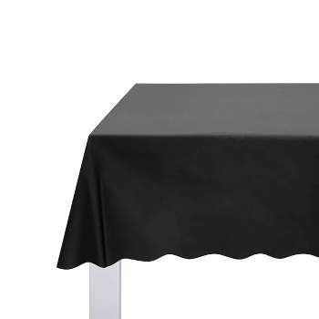 54" x 108" Solid Table Cover Black - Spritz™