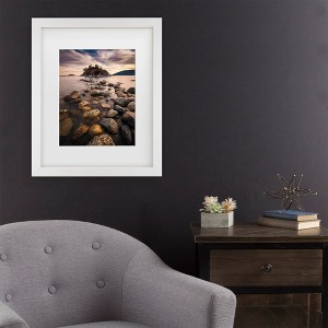 Trademark Fine Art Pierre Leclerc Whytecliff Stepping Stones Matted Framed Art - 1 of 4