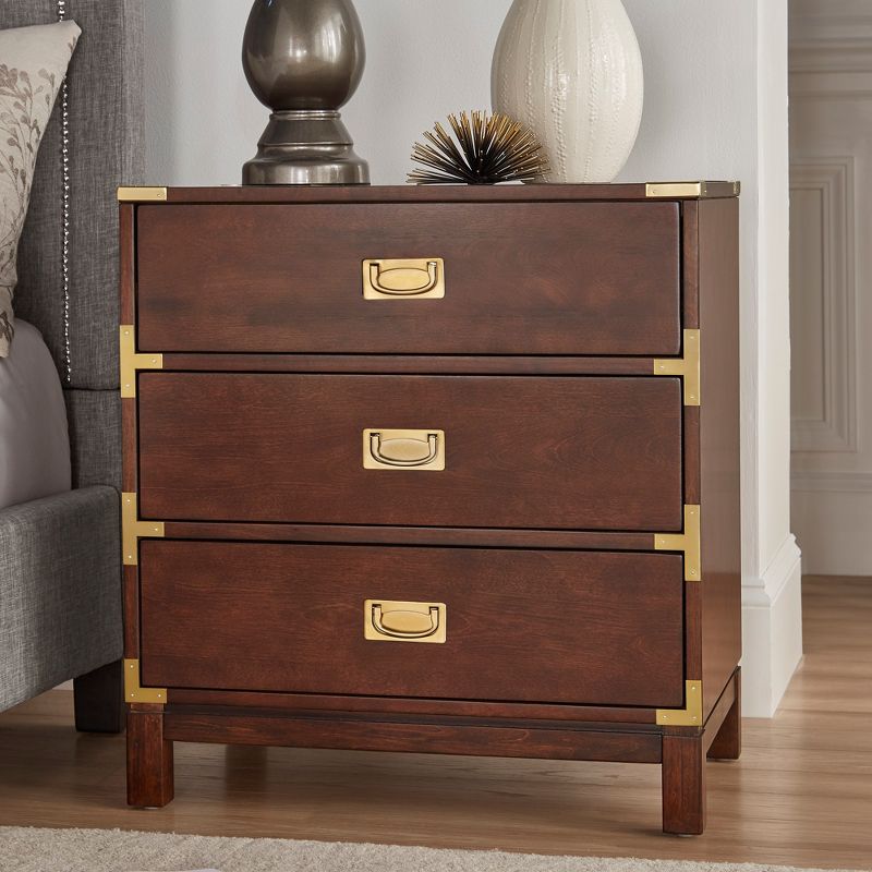 Borden Campaign 3-Drawer Nightstand - Inspire Q, 3 of 11