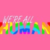 Adult Design By Humans We're All Human Rainbow Pride By JuTrading Racerback Tank Top - 2 of 2