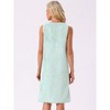 INSPIRE CHIC Women's Shower Wrap Wearable Button Bath Towel Robe Strap Sleeveless Dress with Snaps Pockets Spa - 4 of 4