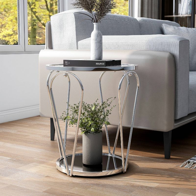 Kuut Contemporary Round End Table - HOMES: Inside + Out, 3 of 8