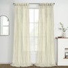 Habitat Paloma Sheer Dual Header Stylish and Functional Curtain Panel Cream - image 2 of 4