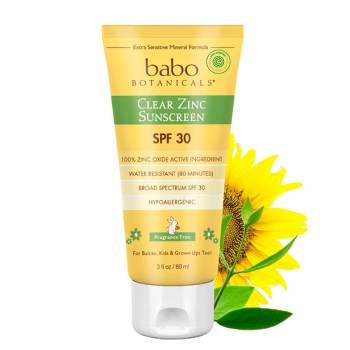 Babo Botanicals Sheer Zinc Mineral Sunscreen Lotion - SPF 30 - 3 fl oz