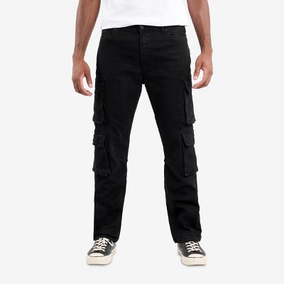 X RAY Men's Straight Leg Cargo Jeans