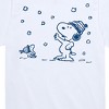 Boys' - Peanuts - Snow Snoopy And Woodstock Short Sleeve Graphic T-Shirt - 2 of 4