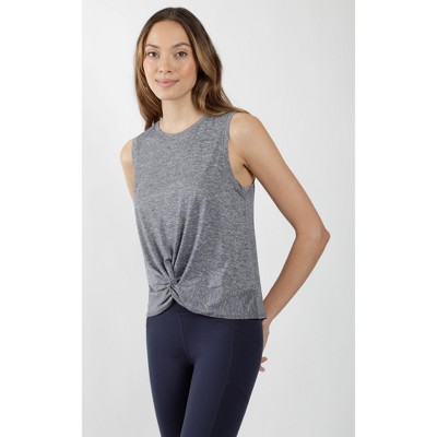 Yogalicious Womens Twisted Front Tank Top 
