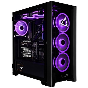 CLX SET Gaming PC - Intel Core i7 14700KF 3.4GHz 20-Core Processor, 32GB DDR5 Memory, GeForce RTX 5070 12GB Graphics, 2TB SSD, WiFi, Windows 11 Home - 1 of 4