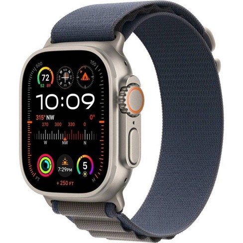 Apple Watch Ultra 2 Gps Cellular 2024 49mm Titanium Case With Blue Alpine Loop Medium Target