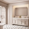 Rectangular Framed Tempered Glass Wall-Mounted Bathroom Vanity Mirror - 4 of 4