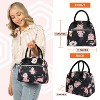 OPUX Insulated Lunch Box Women, Cooler Bag Tote Girls Kids Teen Adult, Soft Reusable Thermal Meal Prep Purse - 3 of 4