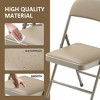 SUGIFT Set of 6 Folding Chairs Metal Frame with Padded Seats - image 3 of 4