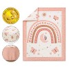 The Peanutshell Crib Bedding Set for Baby Girls, Boho Rainbow, 3 Pieces - 4 of 4