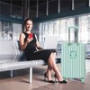 BEAFUP 20"/24"/28" 3 pcs/set in ABS Spinner Wheel Luggage, Carry on Suitcase, with Cup Holder & USB Port & Phone Holder - 2 of 4