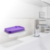 Unique Bargains Silicone Soap Dish Keep Soap Dry Soap Cleaning Storage for Home Bathroom Kitchen 2 Pcs - 2 of 4
