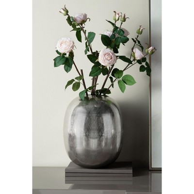 NicBex Aluminum Oval Shape Vase, Flower Vase for Home, Living Room, Dining Table, Office Decor, Bedroom, Table & Kitchen Shelf