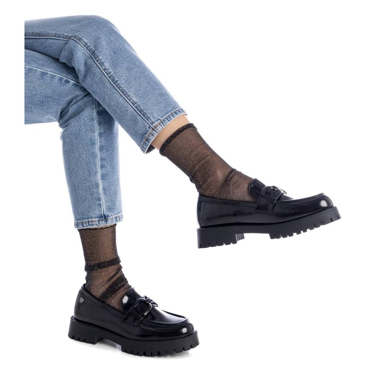 Обувь XTI Women's Casual Moccasins 143497 Black 9 — фото 3