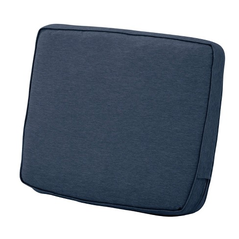 Classic Accessories Montlake FadeSafe Contoured Patio Dining Seat Cushion - 20 in. Light Charcoal