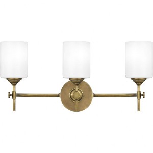 Quoizel Lighting Aria 3 - Light Vanity in  Weathered Brass - 1 of 4