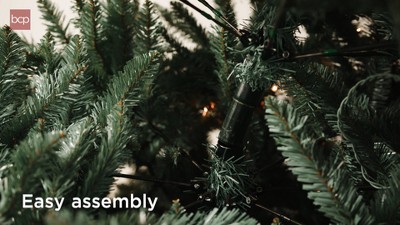 6' Pre-Lit Green Spruce Pencil Christmas Tree with Incandescent Lights