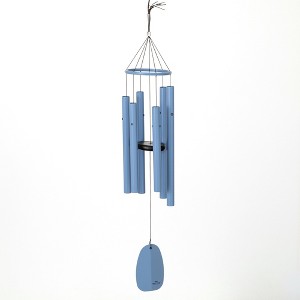 Woodstock Chimes Bells of Paradise Wind Chime Pigeon Blue 32" - 1 of 4